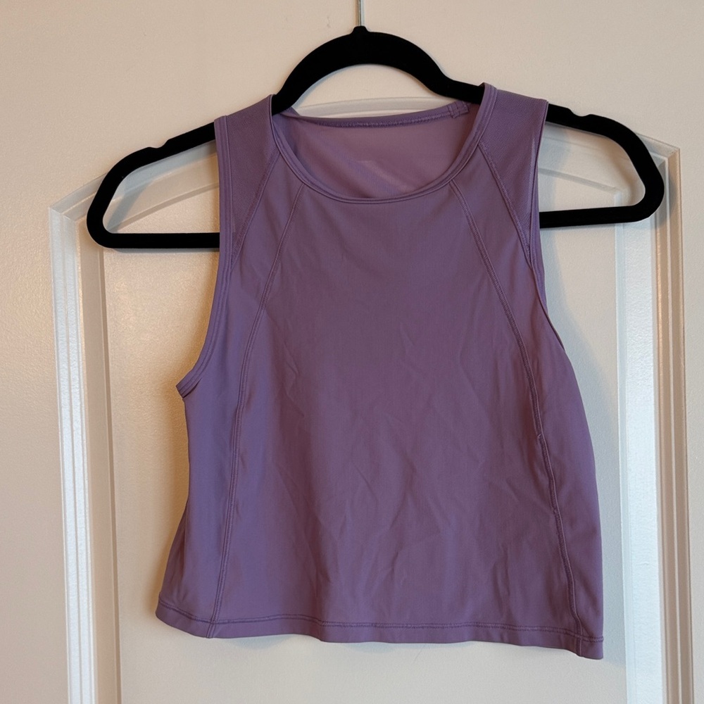 Women's Purple Sleeveless Workout Top
